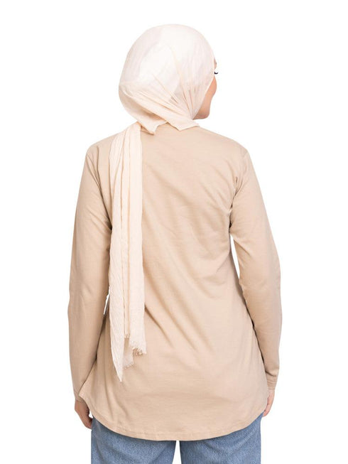 Latte Printed Long - Sleeve Design 32 - Khotwh